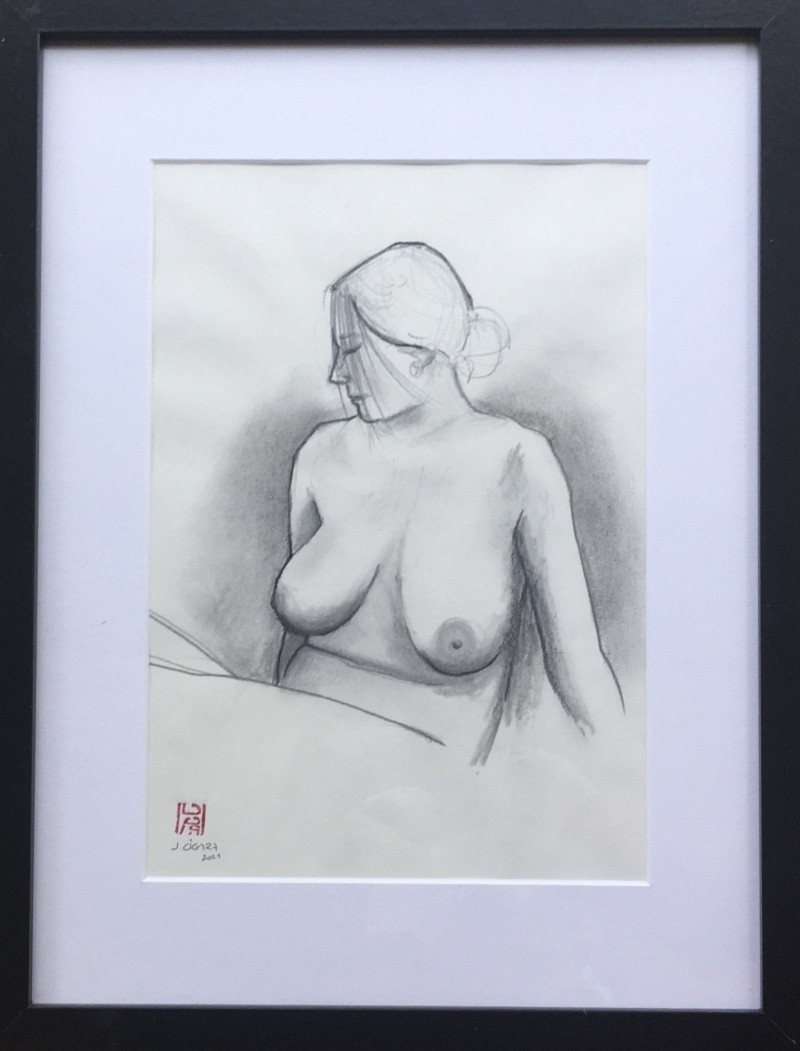 Naked E original painting by . Beauty Of A Woman