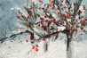 Kristina Česonytė tapytas paveikslas Žiema miške II, Tapyba akrilu , paveikslai internetu