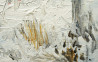 Kristina Česonytė tapytas paveikslas Žiema miške II, Tapyba akrilu , paveikslai internetu