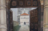 Pažaislis Gate original painting by Arnoldas Švenčionis. Oil painting
