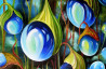 Viktorija Labinaitė tapytas paveikslas Mėlyni lašai, Tapyba aliejumi , paveikslai internetu