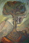 The Tree of Life original painting by Kristina Čivilytė. Acrylic painting