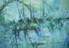 Water Mirages original painting by Kristina Čivilytė. Acrylic painting