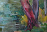 Birutė Ašmonienė tapytas paveikslas Prie tvenkinio, Tapyba aliejumi , paveikslai internetu