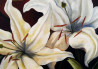 Lillies original painting by Arnoldas Švenčionis. Oil painting