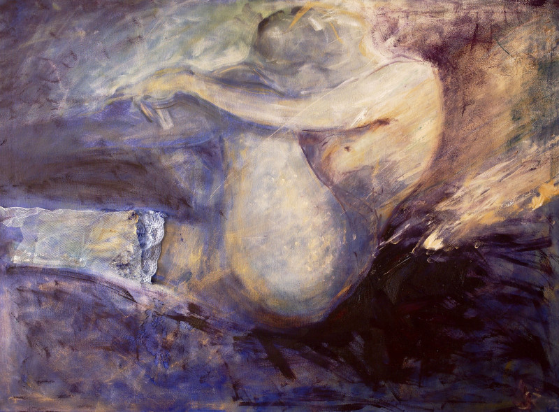 Saulė Želnytė tapytas paveikslas Abejonė, Tapyba akrilu , paveikslai internetu