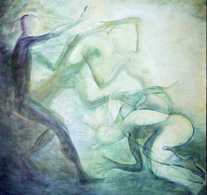Saulė Želnytė tapytas paveikslas ARTėjimas, Tapyba akrilu , paveikslai internetu