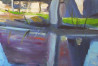 Vidmantas Jažauskas tapytas paveikslas Sodyba prie vandens, Tapyba aliejumi , paveikslai internetu