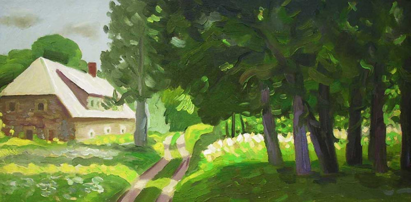 Vidmantas Jažauskas tapytas paveikslas Sename parke, Tapyba aliejumi , paveikslai internetu