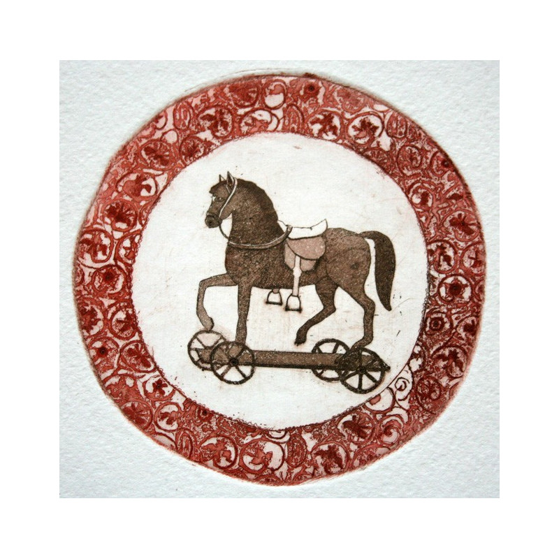 Gražvyda Andrijauskaitė tapytas paveikslas Arkliukas, Meno kolekcionieriams , paveikslai internetu
