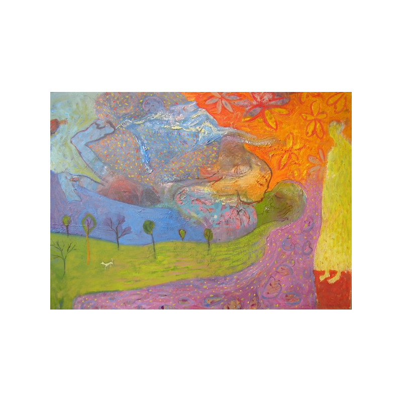 Lina Beržanskytė-Trembo tapytas paveikslas Našlaitėlės sapnas, Meno kolekcionieriams , paveikslai internetu