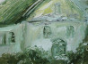 The Church original painting by Kristina Česonytė. Oil painting