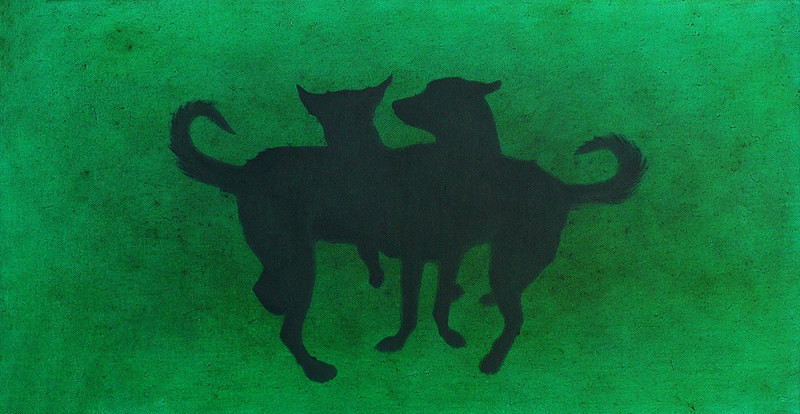 Gintarė Marčiulynaitė-Maskaliūnienė tapytas paveikslas Green together, Tapyba aliejumi , paveikslai internetu