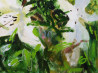 Rasa Staskonytė tapytas paveikslas Madam gavo gėlių, Tapyba aliejumi , paveikslai internetu
