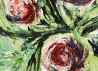 Kristina Česonytė tapytas paveikslas Gėlių puokštė iš viršaus. Ieškojimai, Tapyba aliejumi , paveikslai internetu