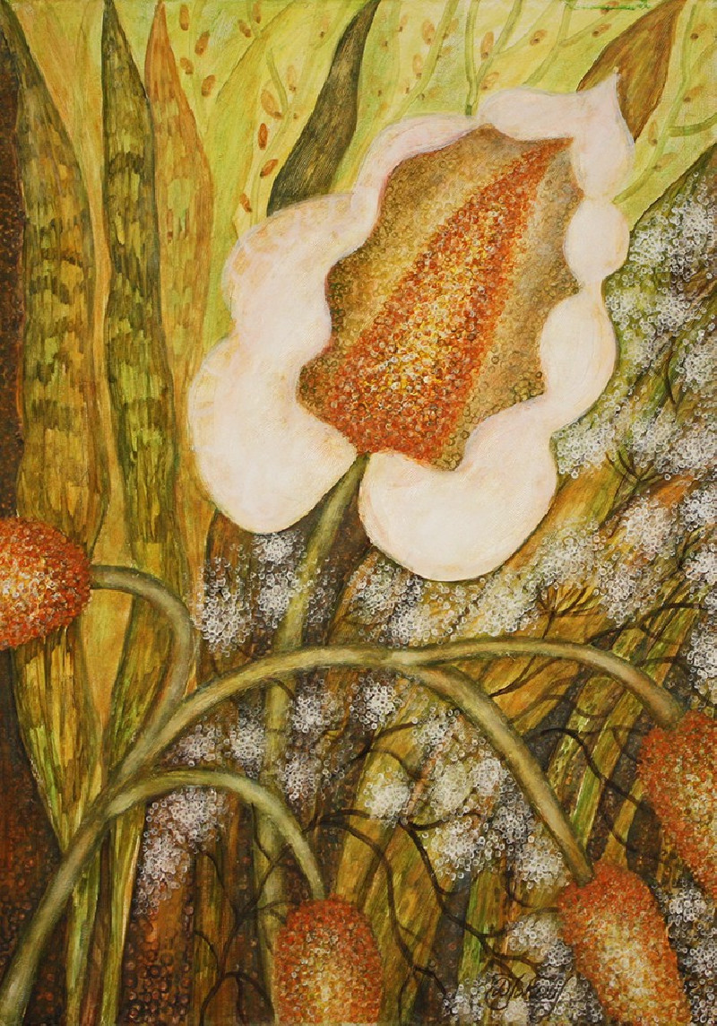 Blooming Coherence original painting by Danguolė Jokubaitienė. Oil painting