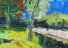 Liudvikas Daugirdas tapytas paveikslas Upės krante, Tapyba aliejumi , paveikslai internetu