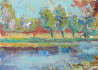 Near The Pond original painting by Liudvikas Daugirdas. Oil painting