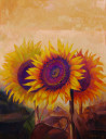 Sunflower original painting by Artūras Braziūnas. Oil painting