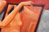 Arnoldas Švenčionis tapytas paveikslas Moteris su veidrodžiu, Meno kolekcionieriams , paveikslai internetu