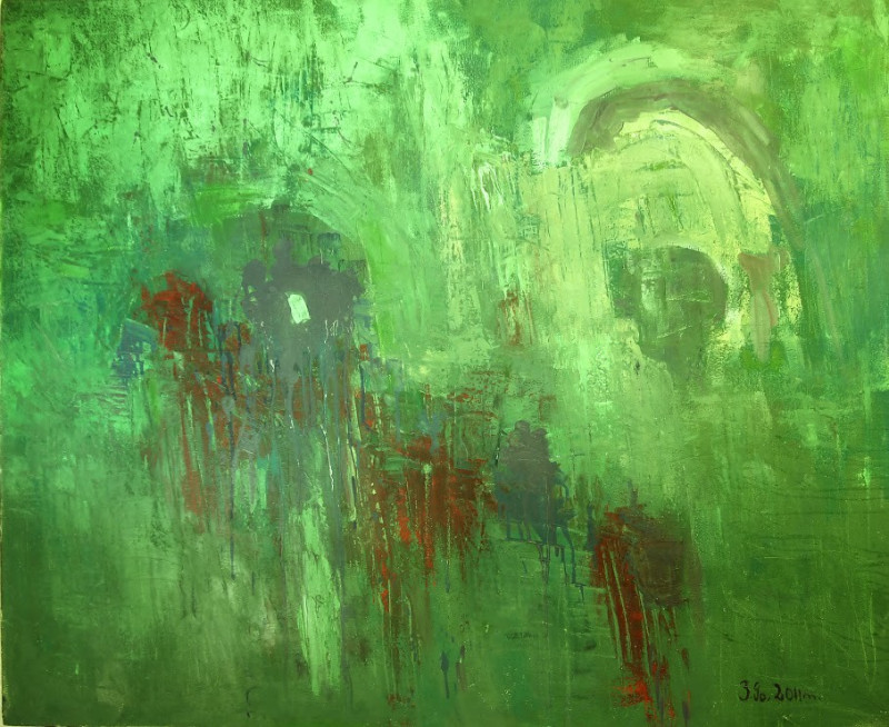 Egidijus Godliauskas tapytas paveikslas Žiogas žolėje, Meno kolekcionieriams , paveikslai internetu