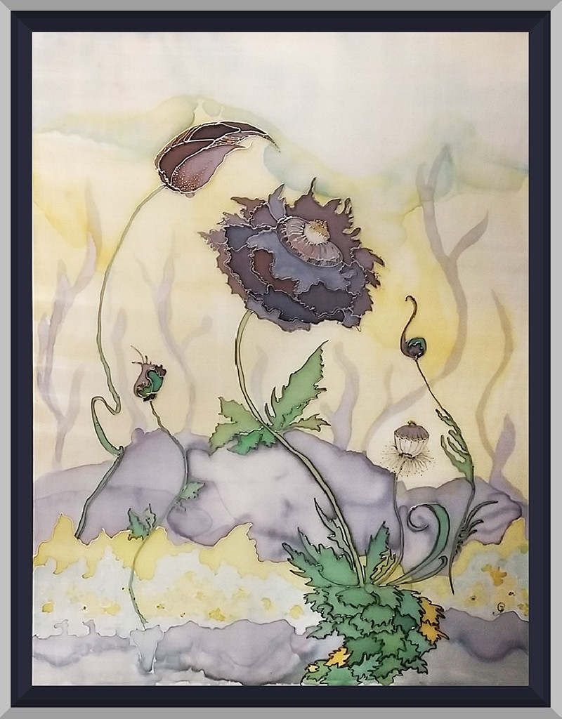 Gabrielė Prišmantaitė tapytas paveikslas Gėlės, Kita technika , paveikslai internetu