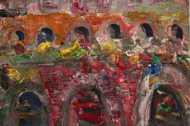 Kristina Čivilytė tapytas paveikslas Tiltų ritmai, Tapyba akrilu , paveikslai internetu