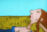 Rolana Čečkauskaitė tapytas paveikslas Popietė, Kita technika , paveikslai internetu