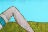 Rolana Čečkauskaitė tapytas paveikslas Popietė, Kita technika , paveikslai internetu