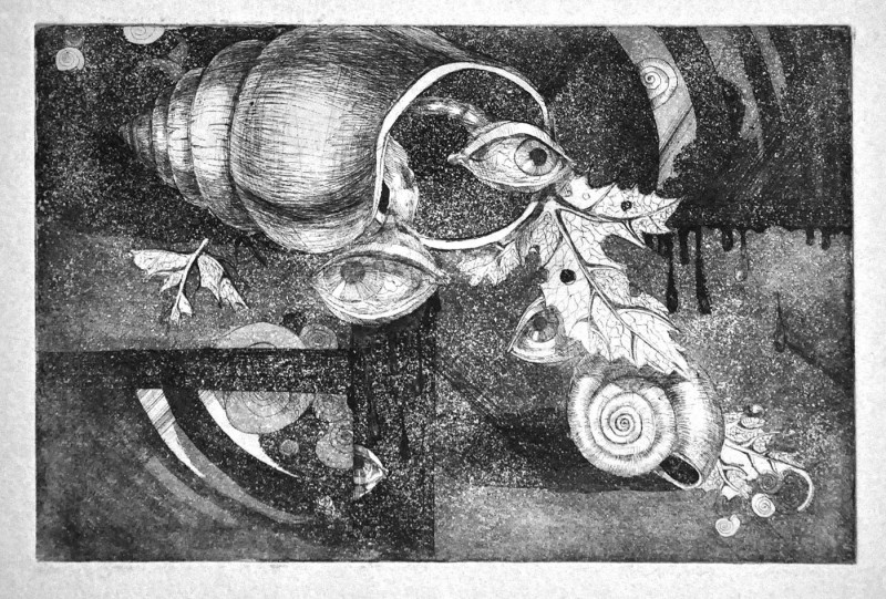 Inga Balčiūnienė tapytas paveikslas Nepiktas rytas, Grafika ir spauda , paveikslai internetu