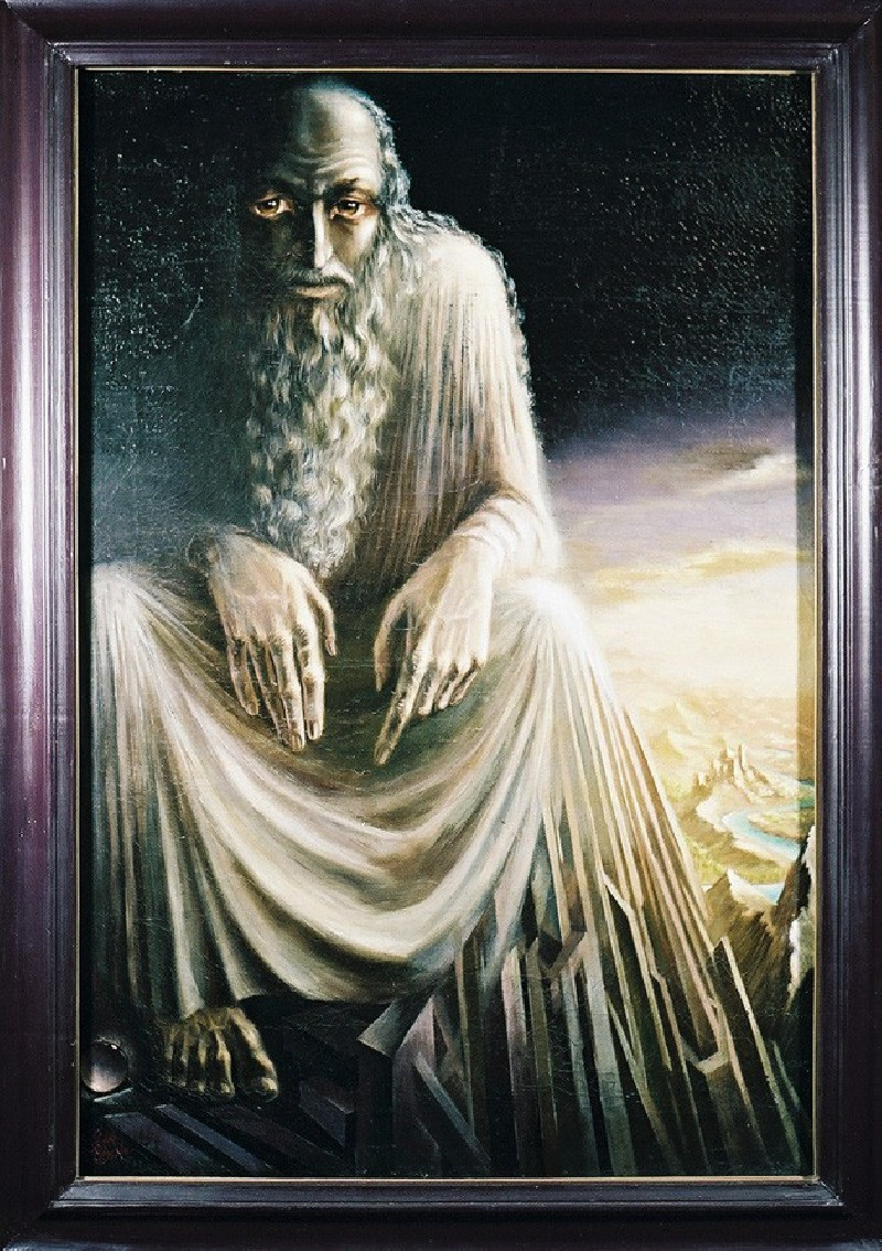 Moses original painting by Petras Kostinas. Oil painting