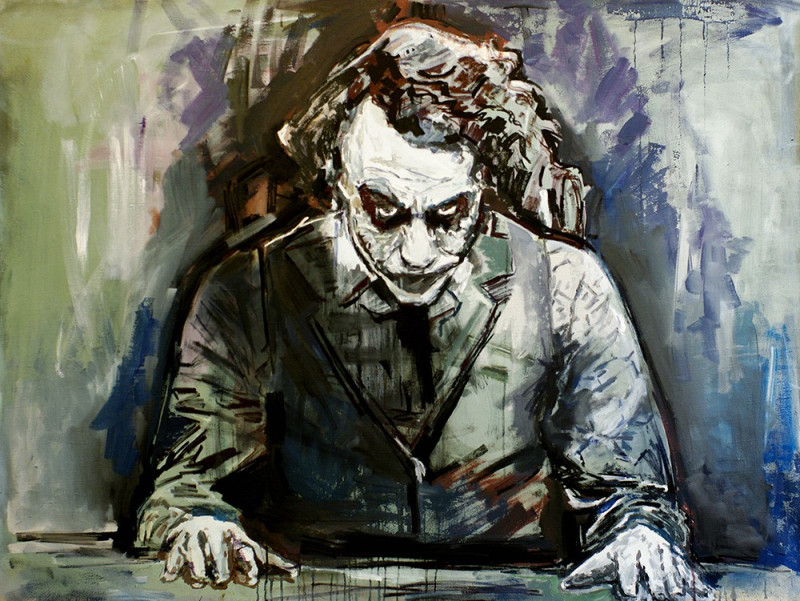 Joker For You original painting by Rasa Bartaševičiūtė. Oil painting