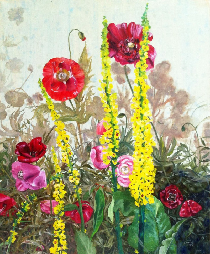 Poppies original painting by Onutė Juškienė. Paintings With Poppies