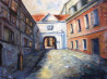 Inga Girčytė tapytas paveikslas Kiemas, Tapyba aliejumi , paveikslai internetu