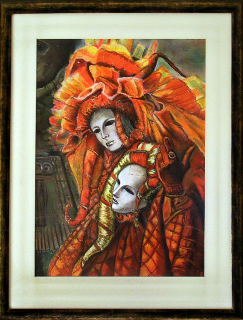 Svetlana Grigonienė tapytas paveikslas Karnavalas, Fantastiniai paveikslai , paveikslai internetu