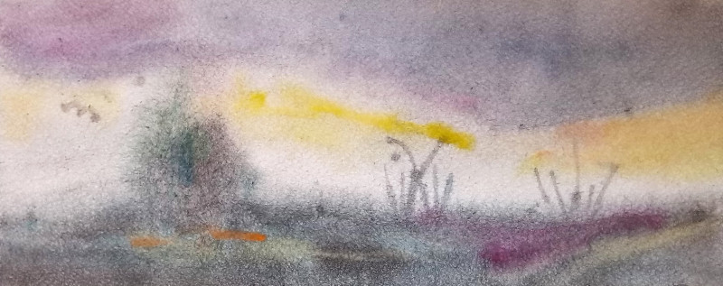 Sigita Dabulskytė tapytas paveikslas Rytas rūke, Abstrakti tapyba , paveikslai internetu