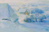 A Lot Of Snow original painting by Vilma Vasiliauskaitė. Oil painting