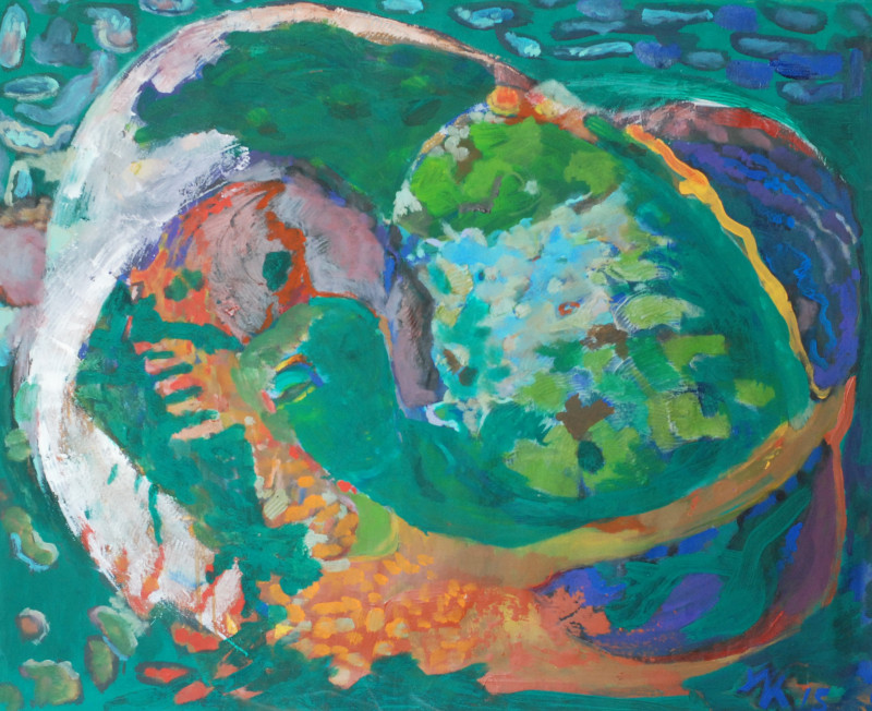 Asteroid original painting by Antanas Virginijus-Krištopaitis. Abstract Paintings