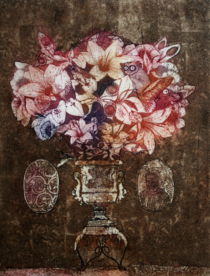 Lillies original painting by Gražvyda Andrijauskaitė. For Art Collectors