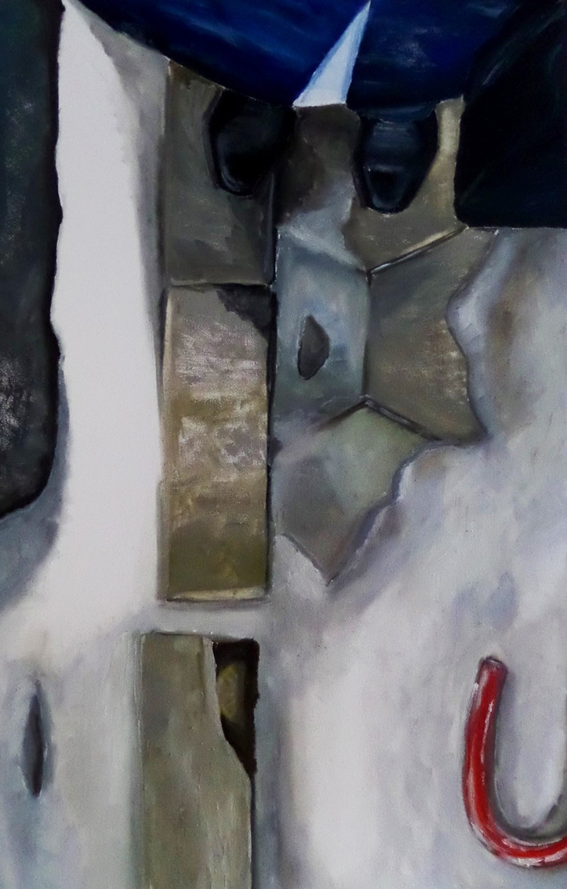 Aurelija Filipauskytė tapytas paveikslas Žiemos radiniai, Abstrakti tapyba , paveikslai internetu