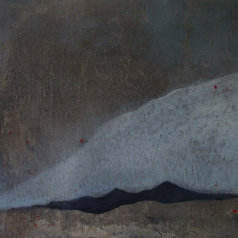 Vaida Varnagienė tapytas paveikslas Mėlynas Mayo Siluetas, Abstrakti tapyba , paveikslai internetu