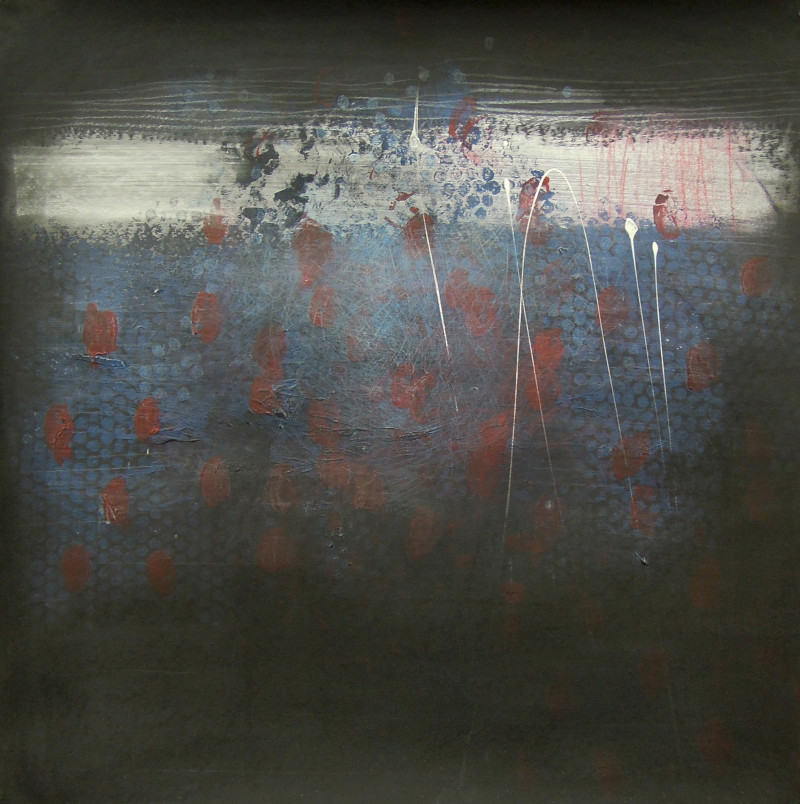 Vaida Varnagienė tapytas paveikslas Mėlynasis pirmadienis 1, Abstrakti tapyba , paveikslai internetu