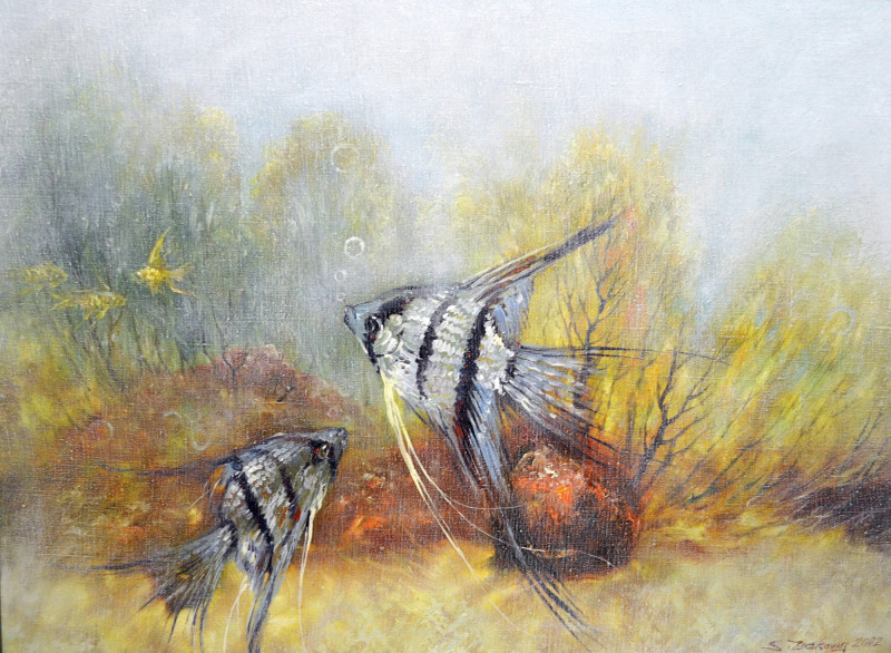 Sergejus Isakovas tapytas paveikslas Jūros dugnas, Animalistiniai paveikslai , paveikslai internetu