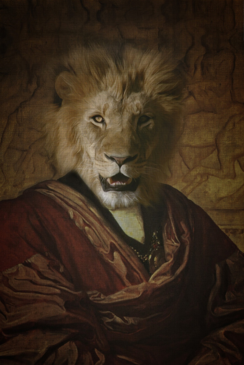 GetArtFactory tapytas paveikslas Liūtas Karalius, Fantastiniai paveikslai , paveikslai internetu