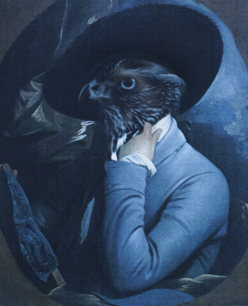 Blue Eagle original painting by GetArtFactory. Fantastic