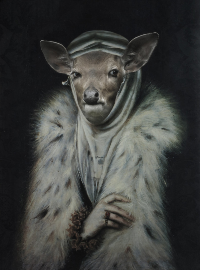 GetArtFactory tapytas paveikslas Ponia gazelė, Fantastiniai paveikslai , paveikslai internetu