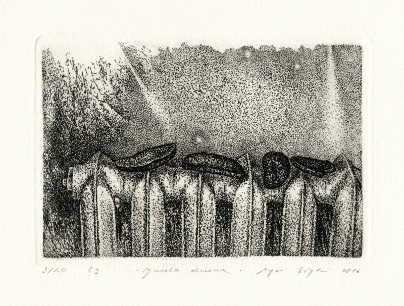 Ugnė Žilytė tapytas paveikslas Juoda duona, Natiurmortai , paveikslai internetu