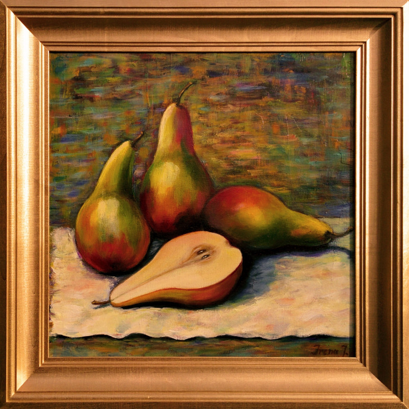 Still Life with a Pears original painting by Irena Jasiūnienė. Still-Life