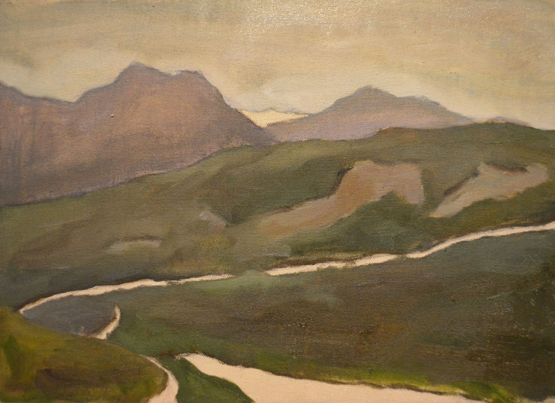 Mountains original painting by Karolina Latvytė-Bibiano. Landscapes
