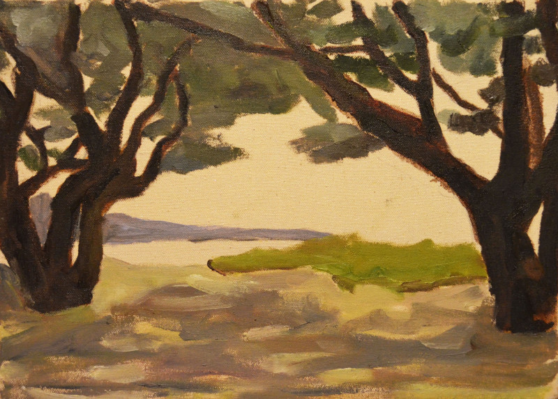 Trees original painting by Karolina Latvytė-Bibiano. Landscapes